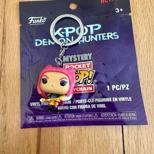 Funko Pink K-Pop Demon Hunters Pocket Pop! Keychain with Metal Ring